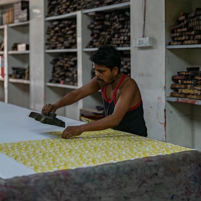 Sanganer, impression textile manuelle 4